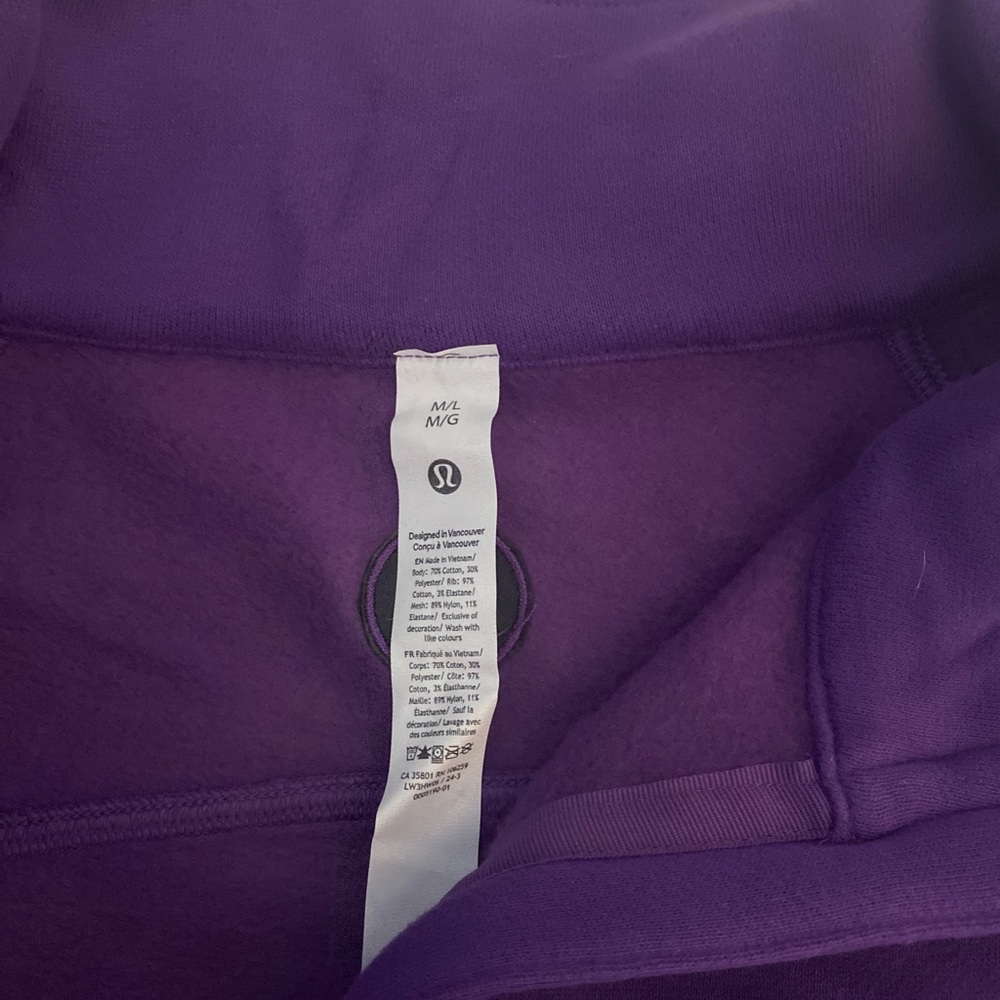 lululemon athletica LSU Purple Half-Zip Cropped Pullover - Picture 4 of 7